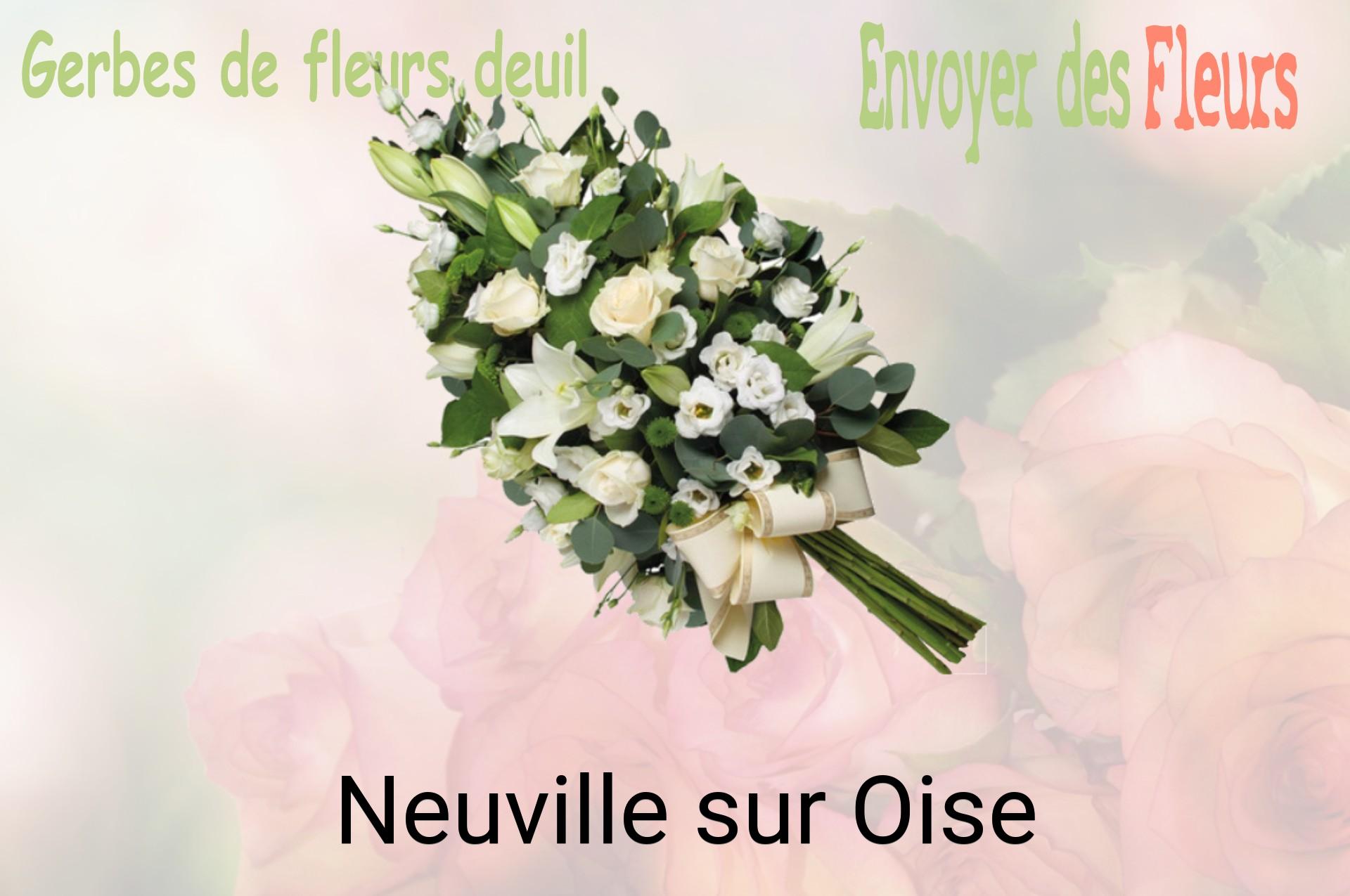 Gerbe de fleurs de deuil livrée à Neuville-sur-Oise
